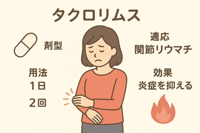リウマチのお薬（タクロリムス：Tac）のアイキャッチ画像