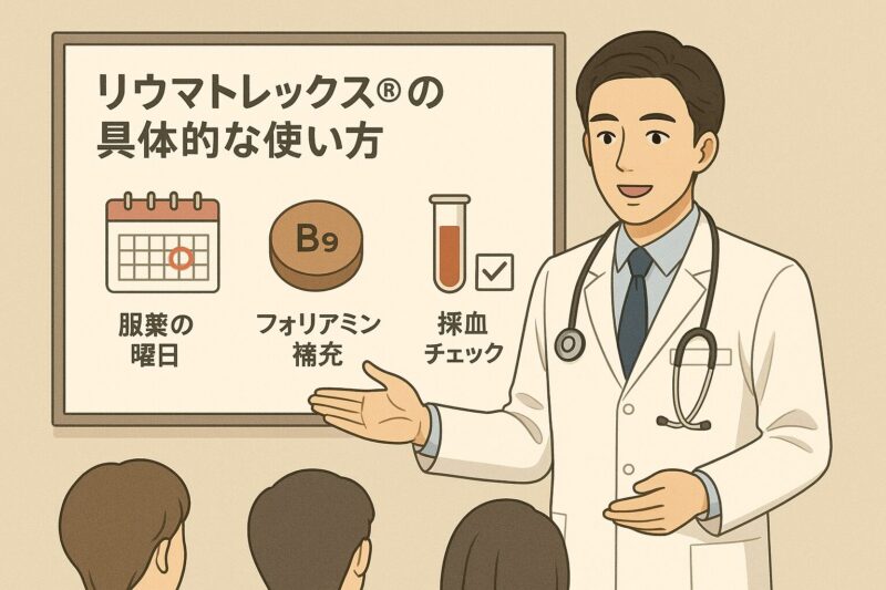 非専門医でも診る必要のあるRA④　リウマトレックス🄬の具体的な使い方のアイキャッチ画像