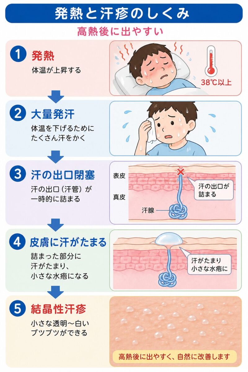 結晶性汗疹とは?:重症疾患で入院後に突然できる「白いブツブツ」―実は自然に治ることが多い皮膚症状です | 柏五味歯科内科リウマチクリニックブログ