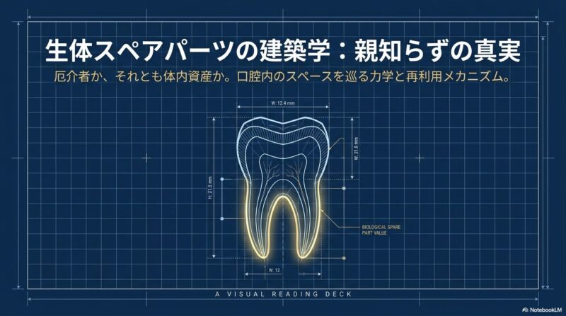 【柏市・歯科】「親知らず」は抜くべき?放置するリスクと将来の「移植・矯正」に向けた有効利用【柏我孫子歯医者(根管治療専門医)が解説】のアイキャッチ画像
